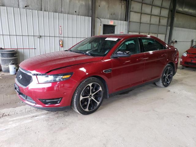 1FAHP2KT5EG125632 - 2014 FORD TAURUS SHO RED photo 1