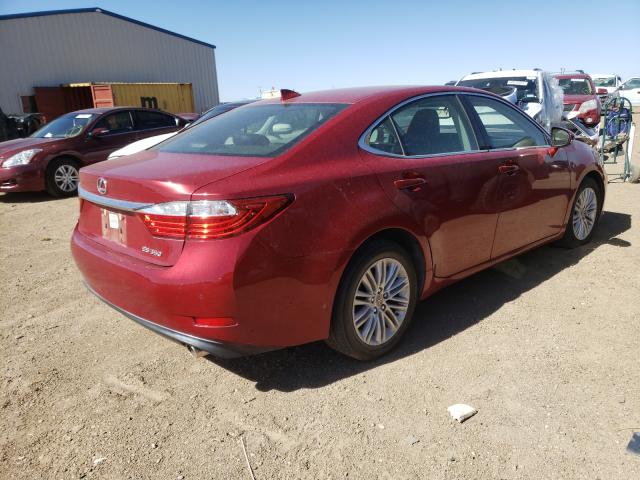 JTHBK1GG8F2174969 - 2015 LEXUS ES 350 RED photo 4