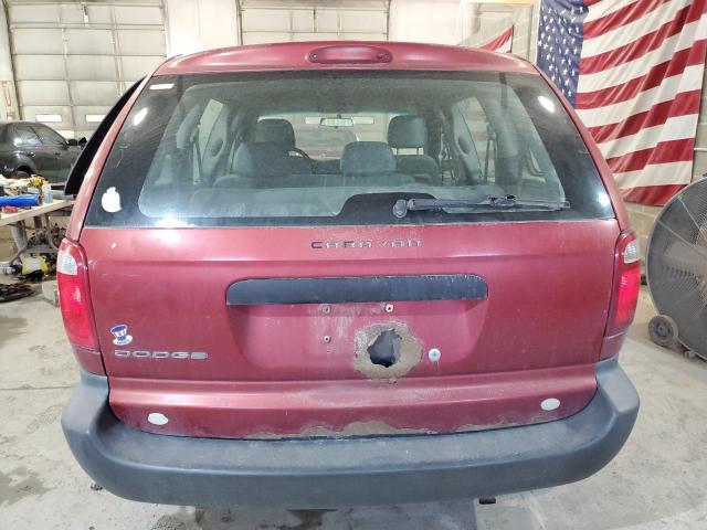 1D4GP25R77B101857 - 2007 DODGE CARAVAN SE MAROON photo 6