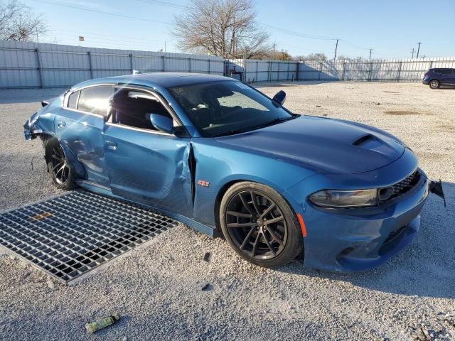 2C3CDXGJ7LH254849 - 2020 DODGE CHARGER SCAT PACK BLUE photo 4