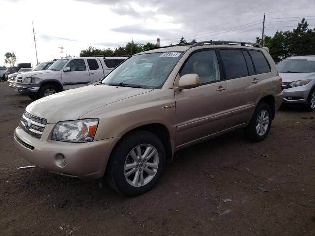 JTEEW21A370045222 - 2007 TOYOTA HIGHLANDER HYBRID GOLD photo 1