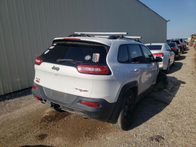 1C4PJMBS3FW736048 - 2015 JEEP CHEROKEE TRAILHAWK WHITE photo 4