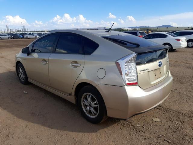 JTDKN3DU4B1449235 - 2011 TOYOTA PRIUS GOLD photo 3