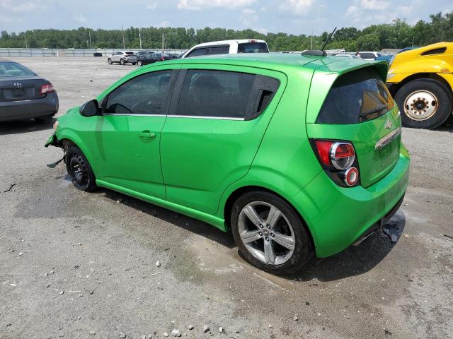 1G1JG6SB4F4117057 - 2015 CHEVROLET SONIC RS GREEN photo 2