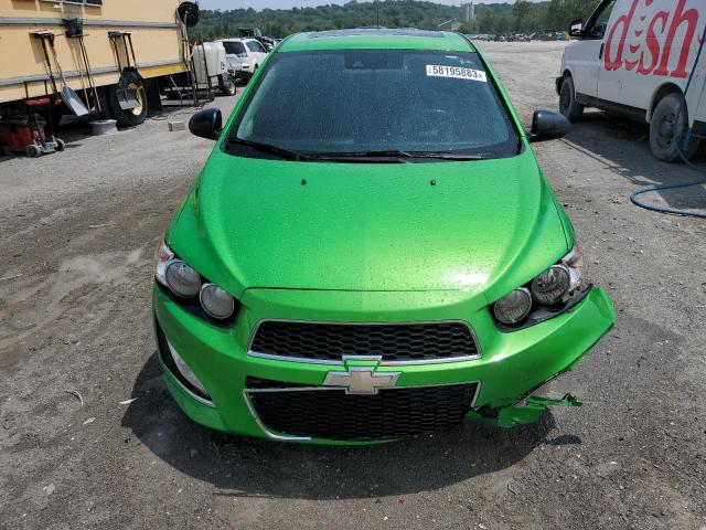 1G1JG6SB4F4117057 - 2015 CHEVROLET SONIC RS GREEN photo 5