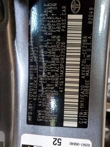 4T1G11AK9PU823526 - 2023 TOYOTA CAMRY SE NIGHT SHADE GRAY photo 13