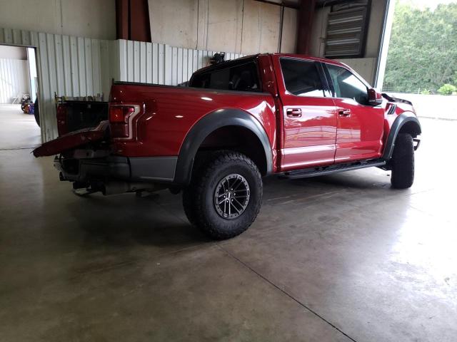 1FTFW1RG6KFC02579 - 2019 FORD F150 RAPTOR RED photo 3