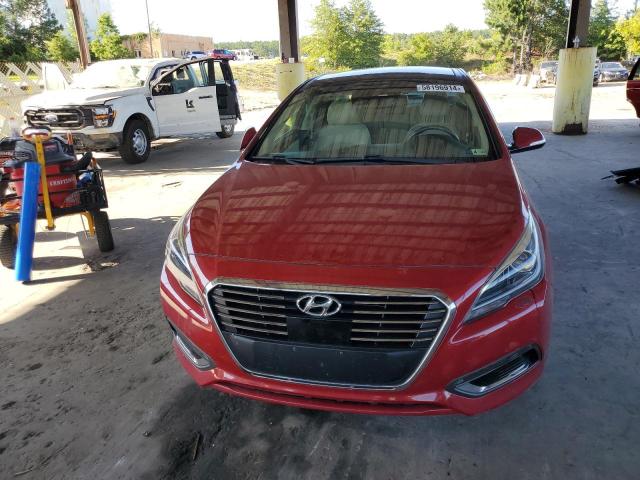 KMHE34L18GA018710 - 2016 HYUNDAI SONATA HYBRID RED photo 5