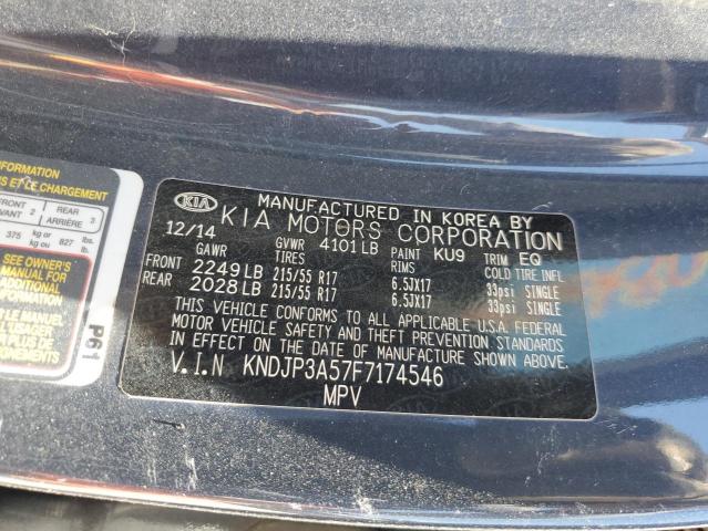 KNDJP3A57F7174546 - 2015 KIA SOUL + BLUE photo 13