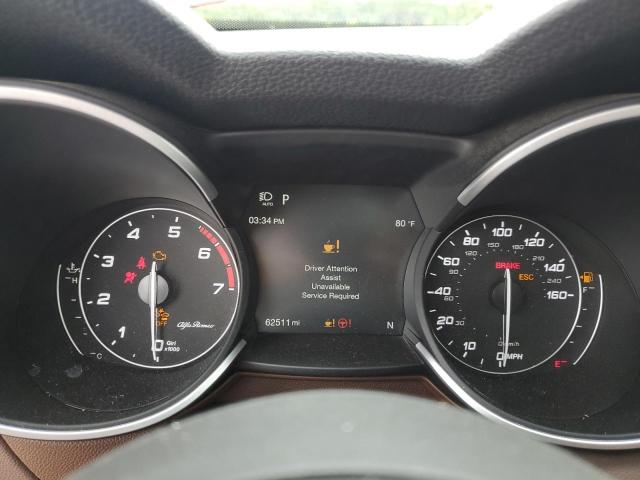 ZASPAKBN8M7D02088 - 2021 ALFA ROMEO STELVIO TI RED photo 9