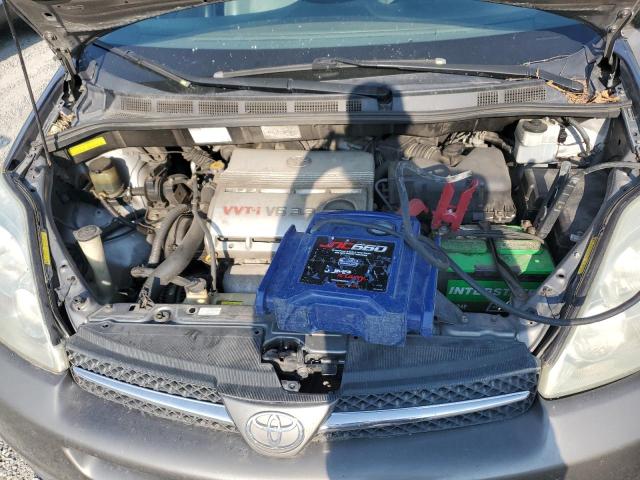 5TDZA22C45S263796 - 2005 TOYOTA SIENNA XLE GRAY photo 12