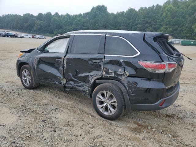 5TDKKRFH2ES023272 - 2014 TOYOTA HIGHLANDER XLE Schwarz Foto 2