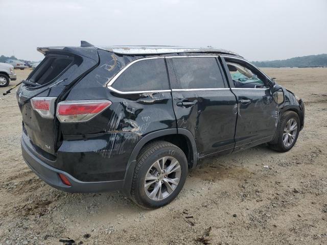 5TDKKRFH2ES023272 - 2014 TOYOTA HIGHLANDER XLE Schwarz Foto 3