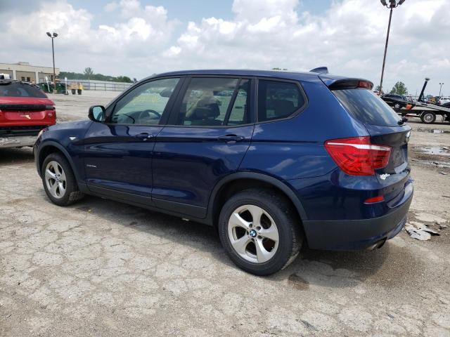 5UXWX5C57BL707381 - 2011 BMW X3 XDRIVE28I BLUE photo 2