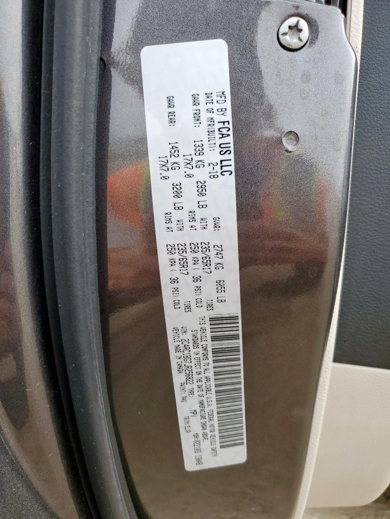 2C4RC1BG7JR256822 - 2018 CHRYSLER PACIFICA TOURING L GRAY photo 13