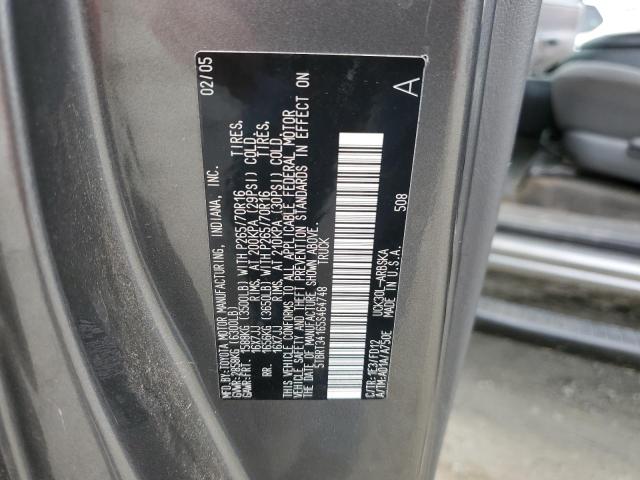 5TBRT34165S464748 - 2005 TOYOTA TUNDRA ACCESS CAB SR5 GRAY photo 13