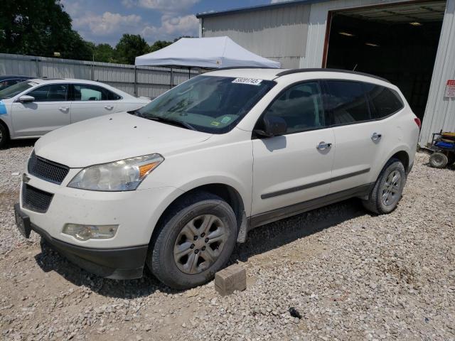 1GNKRFED8CJ184686 - 2012 CHEVROLET TRAVERSE LS WHITE photo 1