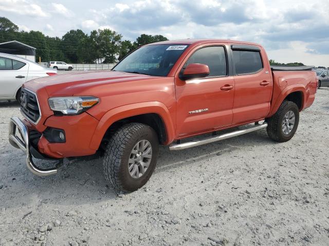 3TMAZ5CNXJM075835 - 2018 TOYOTA TACOMA DOUBLE CAB ORANGE photo 1