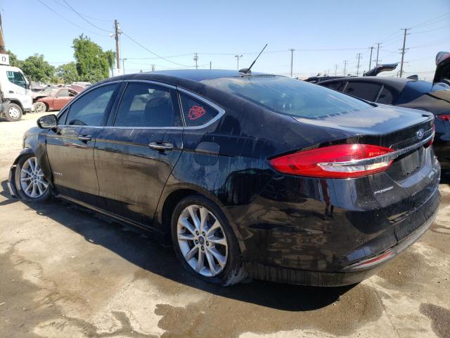 3FA6P0LU3HR400656 - 2017 FORD FUSION SE HYBRID BLACK photo 2