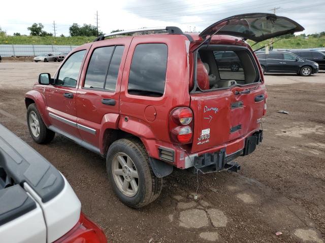 1J8GL58K16W192889 - 2006 JEEP LIBERTY LIMITED RED photo 2