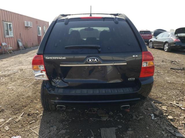 KNDJE723587482571 - 2008 KIA SPORTAGE EX BLACK photo 6