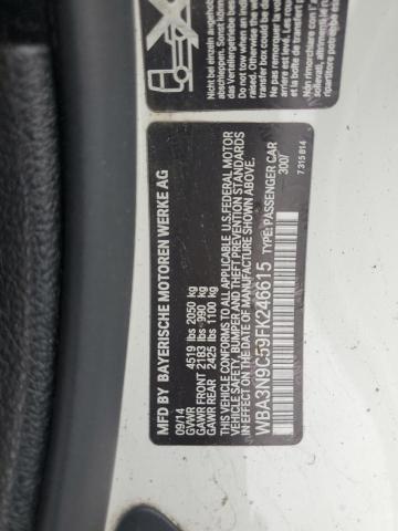 WBA3N9C59FK246615 - 2015 BMW 428 XI WHITE photo 12