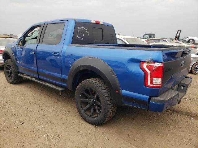 1FTEW1EG4GFA56627 - 2016 FORD F150 SUPERCREW BLUE photo 2