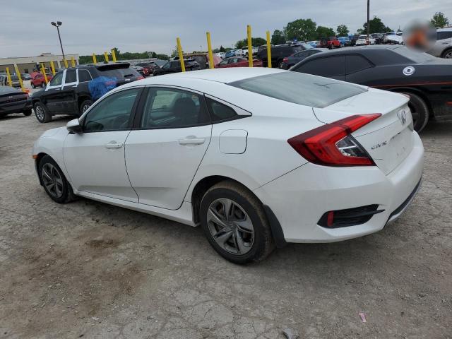 19XFC2F64KE001462 - 2019 HONDA CIVIC LX WHITE photo 2