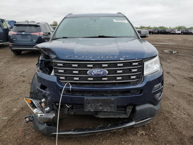 1FM5K7D89HGE34568 - 2017 FORD EXPLORER XLT BLUE photo 5