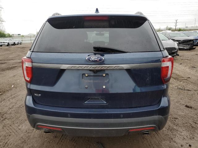 1FM5K7D89HGE34568 - 2017 FORD EXPLORER XLT BLUE photo 6