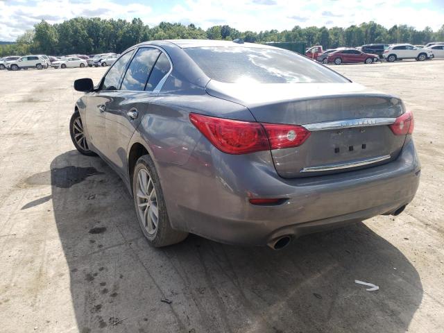 JN1BV7AR8FM419573 - 2015 INFINITI Q50 BASE GRAY photo 3