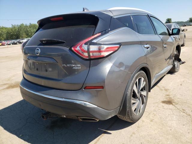 5N1AZ2MH6GN156560 - 2016 NISSAN MURANO S GRAY photo 4