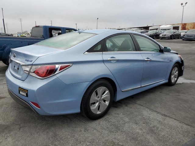 KMHEC4A4XEA117510 - 2014 HYUNDAI SONATA HYBRID BLUE photo 3