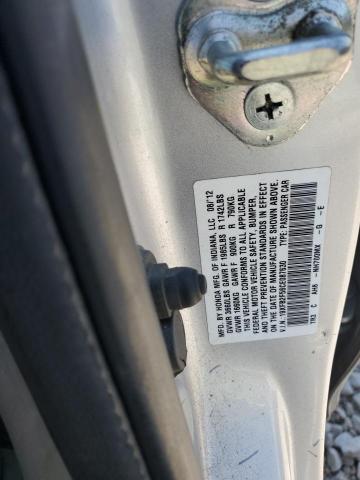 19XFB2F56CE087630 - 2012 HONDA CIVIC LX SILVER photo 12