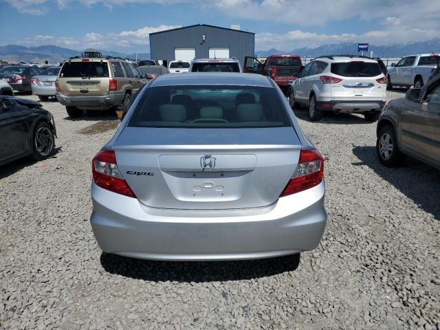 19XFB2F56CE087630 - 2012 HONDA CIVIC LX SILVER photo 6