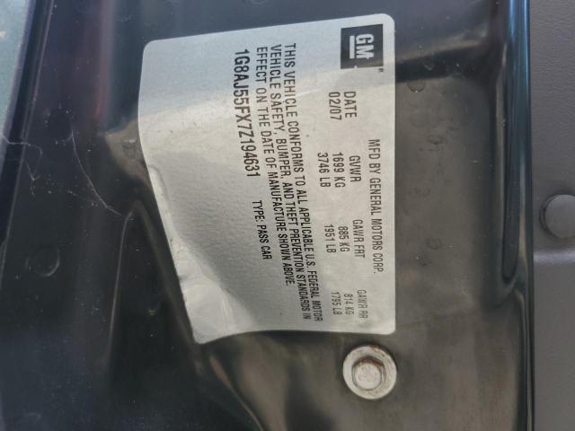 1G8AJ55FX7Z194631 - 2007 SATURN ION LEVEL 2 GRAY photo 13