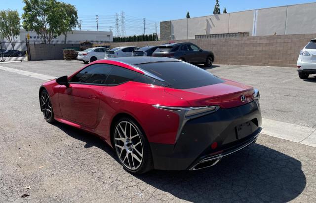 JTHHP5AY4JA003705 - 2018 LEXUS LC 500 BURGUNDY photo 3