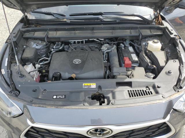5TDGZRBHXLS516539 - 2020 TOYOTA HIGHLANDER XLE GRAY photo 12