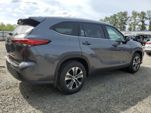 5TDGZRBHXLS516539 - 2020 TOYOTA HIGHLANDER XLE GRAY photo 3