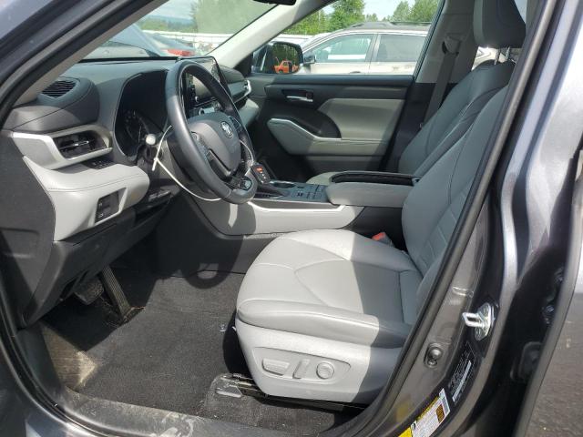 5TDGZRBHXLS516539 - 2020 TOYOTA HIGHLANDER XLE GRAY photo 7