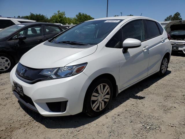 3HGGK5H50FM767585 - 2015 HONDA FIT LX WHITE photo 1