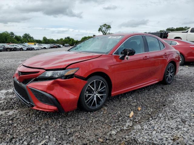 4T1G11AK2RU207198 - 2024 TOYOTA CAMRY SE NIGHT SHADE RED photo 1