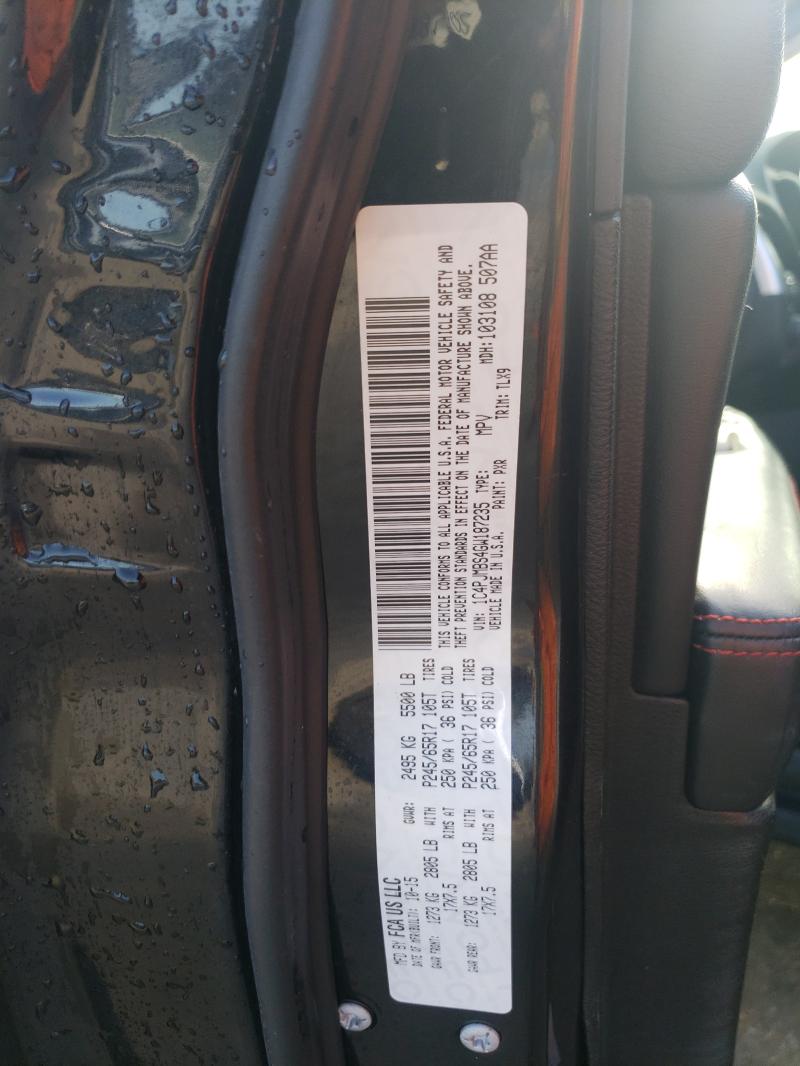 1C4PJMBS4GW187235 - 2016 JEEP CHEROKEE TRAILHAWK BLACK photo 13