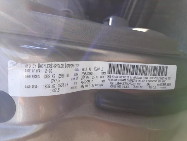 1J8HH48K96C276783 - 2006 JEEP COMMANDER 棕色 照片 10