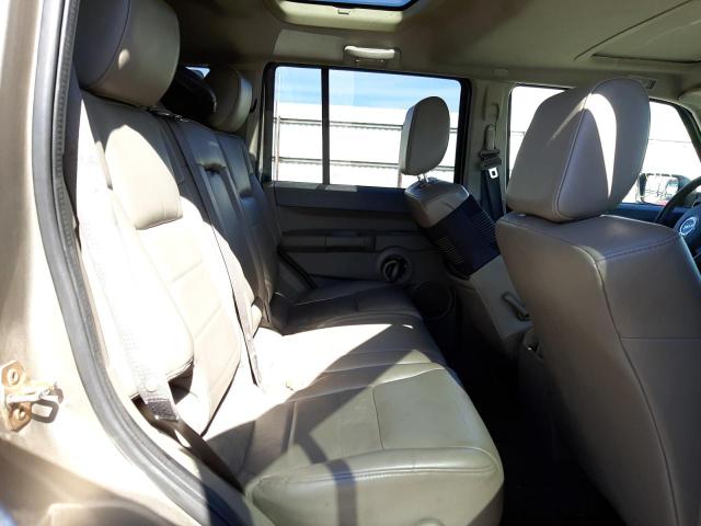 1J8HH48K96C276783 - 2006 JEEP COMMANDER TAN photo 6