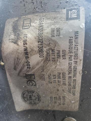 1G8AK55B87Z138200 - 2007 SATURN ION LEVEL 3 GRAY photo 12