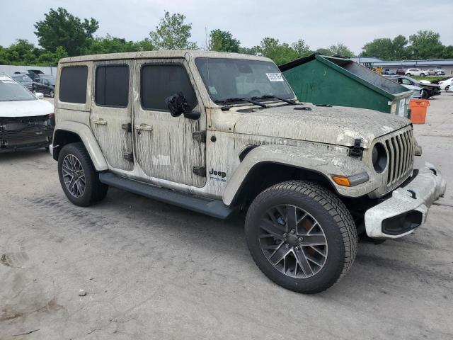 1C4JJXP6XNW207648 - 2022 JEEP WRANGLER U SAHARA 4XE WHITE photo 4