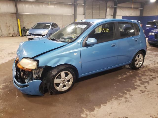KL1TD66647B766044 - 2007 CHEVROLET AVEO BASE BLUE photo 1