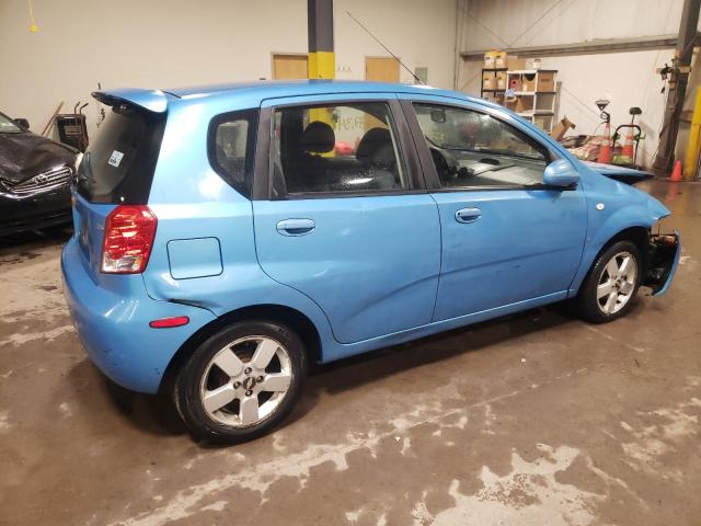 KL1TD66647B766044 - 2007 CHEVROLET AVEO BASE BLUE photo 3