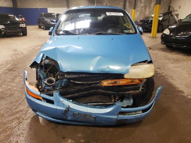 KL1TD66647B766044 - 2007 CHEVROLET AVEO BASE BLUE photo 5